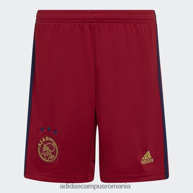 adidas campus romania pantaloni scurți victory red ajax amsterdam 22/23 deplasare copii roșu victorie J266N219066