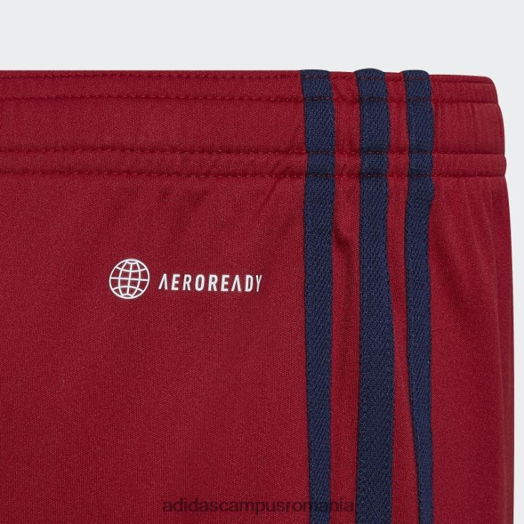 adidas campus romania pantaloni scurți victory red ajax amsterdam 22/23 deplasare copii roșu victorie J266N219066