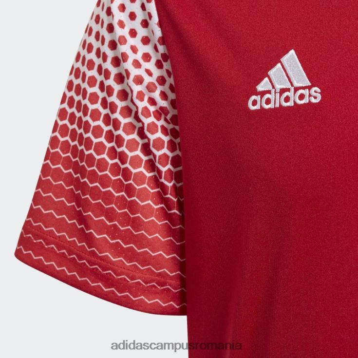 adidas campus romania regista 20 tricou roșu copii rosu alb J266N218932