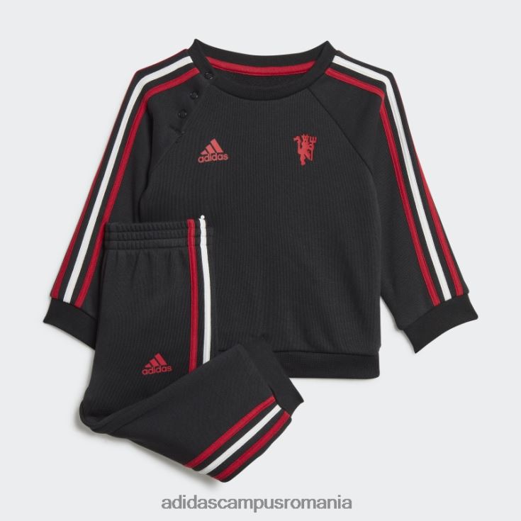 adidas campus romania set de jogging pentru bebelusi cu 3 dungi manchester united negru adidas copii negru J266N219068