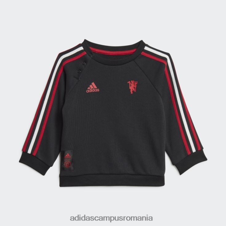 adidas campus romania set de jogging pentru bebelusi cu 3 dungi manchester united negru adidas copii negru J266N219068