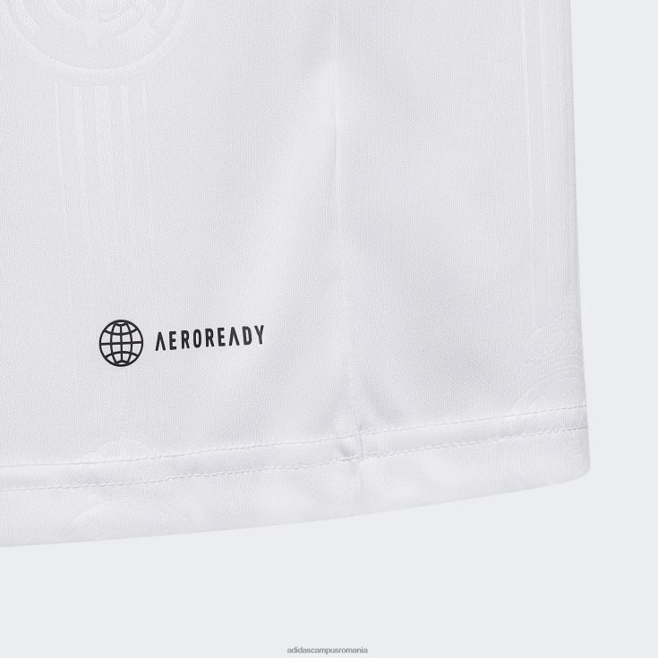 adidas campus romania tricou alb de acasă real madrid 22/23 copii alb J266N218304