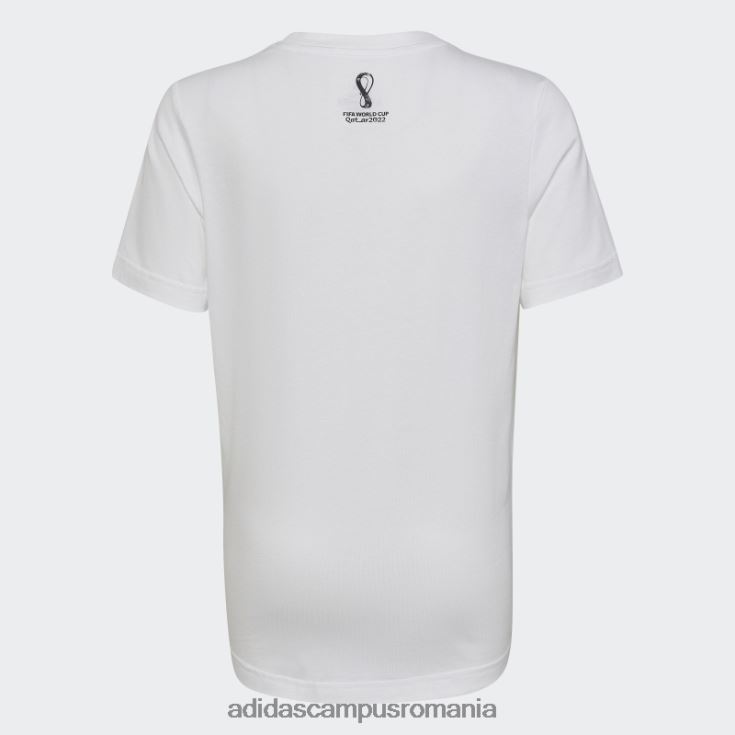 adidas campus romania tricou alb pentru copa mondială fifa 2022 germania copii alb J266N219021