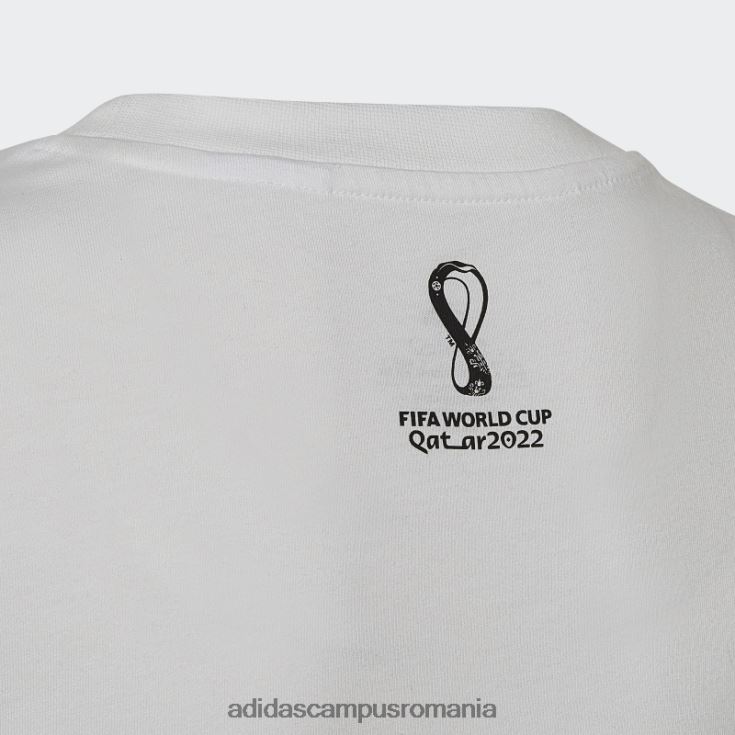 adidas campus romania tricou alb pentru copa mondială fifa 2022 germania copii alb J266N219021