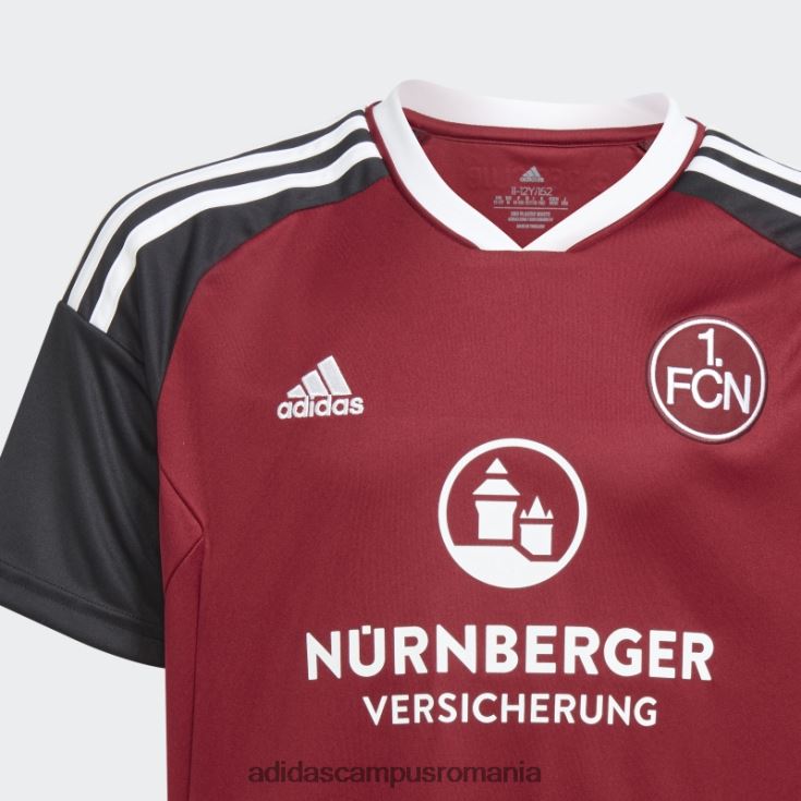 adidas campus romania tricou burgundy fc Nürnberg 22/23 home adidas copii visiniu/negru J266N218765