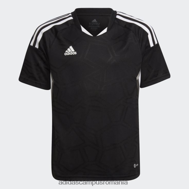 adidas campus romania tricou condivo 22 zile de meci negru copii alb negru J266N218764