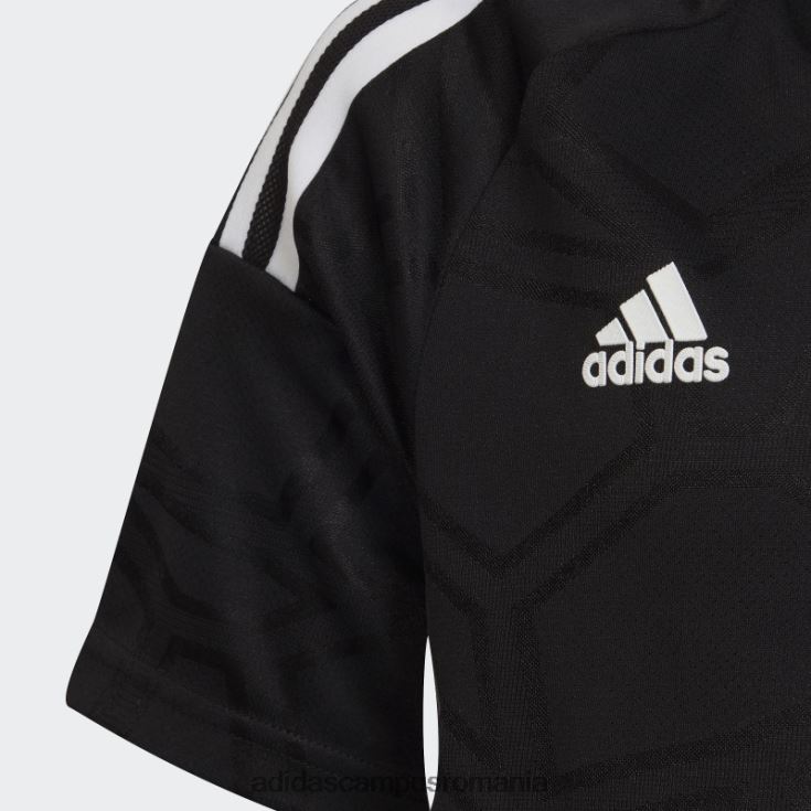 adidas campus romania tricou condivo 22 zile de meci negru copii alb negru J266N218764