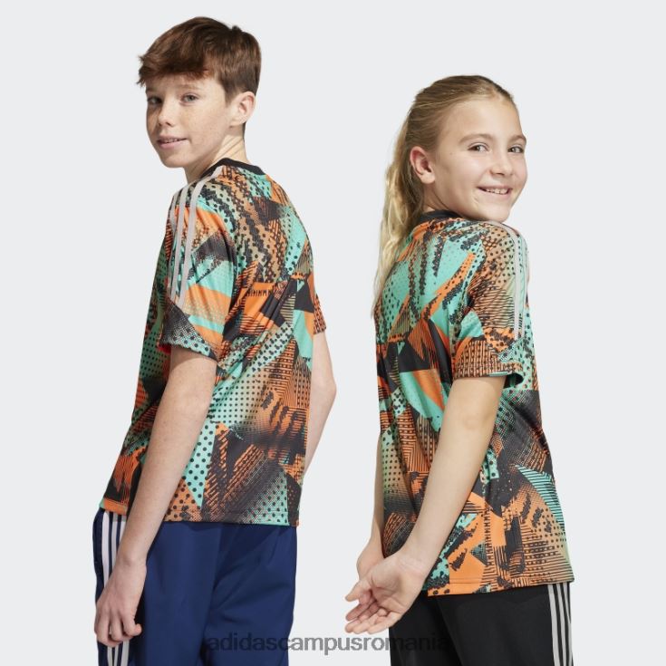 adidas campus romania tricou de antrenament grafic messi negru copii papură neagră/mentă J266N211725