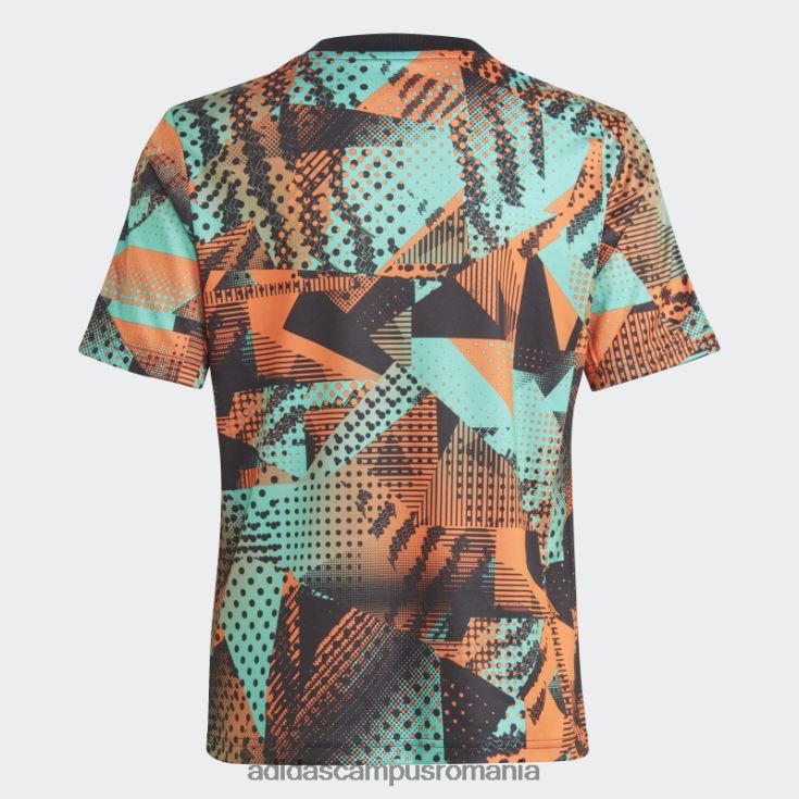 adidas campus romania tricou de antrenament grafic messi negru copii papură neagră/mentă J266N211725