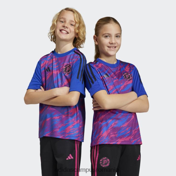 adidas campus romania tricou de antrenament pogba albastru copii magenta/albastru real J266N211726