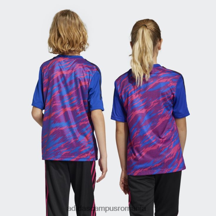 adidas campus romania tricou de antrenament pogba albastru copii magenta/albastru real J266N211726