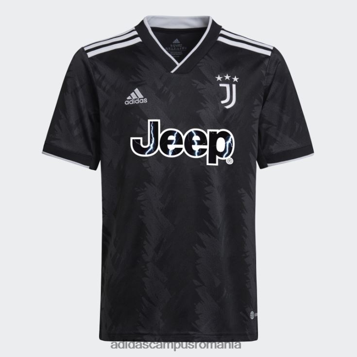 adidas campus romania tricou deplasare juventus 22/23 negru copii negru/alb/carbon J266N211917