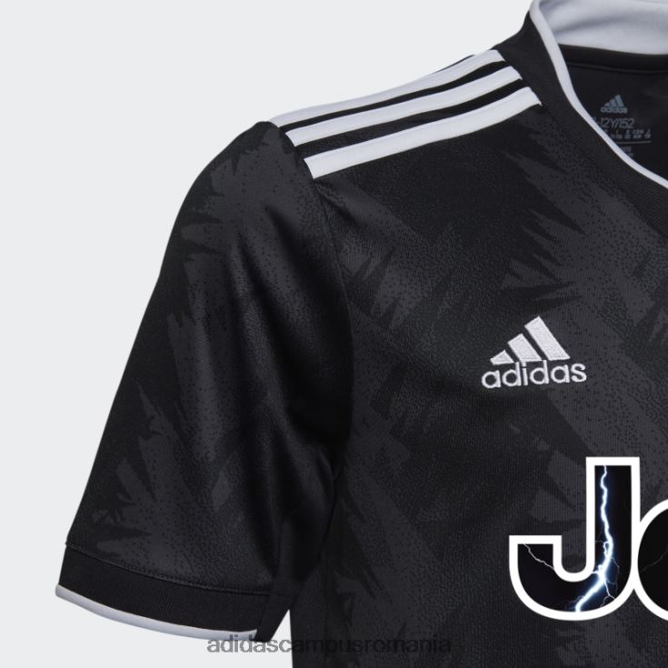 adidas campus romania tricou deplasare juventus 22/23 negru copii negru/alb/carbon J266N211917