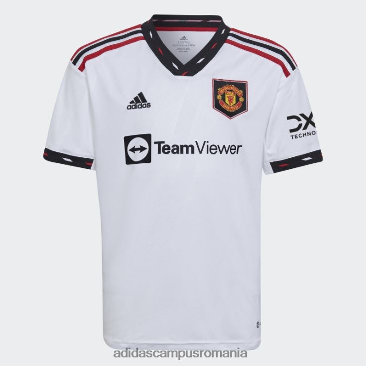 adidas campus romania tricou deplasare manchester united 22/23 alb copii alb J266N211978