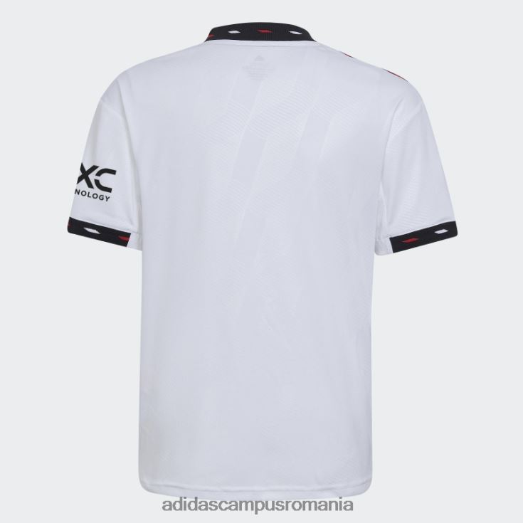 adidas campus romania tricou deplasare manchester united 22/23 alb copii alb J266N211978