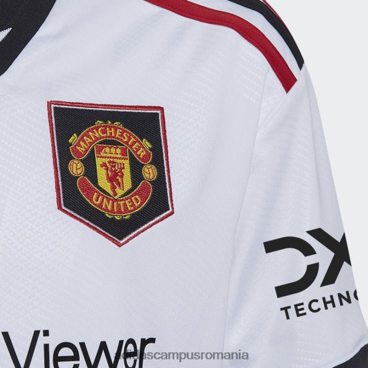 adidas campus romania tricou deplasare manchester united 22/23 alb copii alb J266N211978