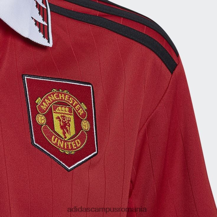 adidas campus romania tricou elegant manchester united 22/23 acasă, roșu real copii roșu adevărat J266N23319