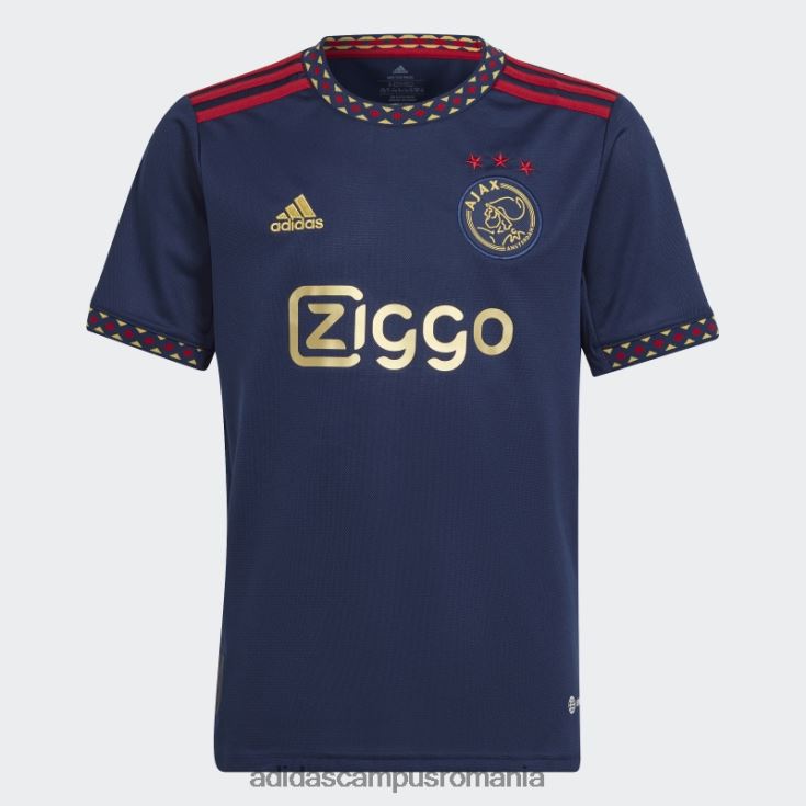 adidas campus romania tricou fierbinte bleumarin ajax amsterdam 22/23 deplasare copii albastru marin J266N218472