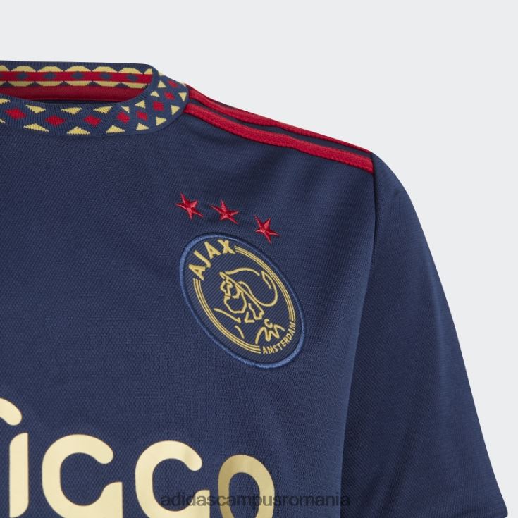 adidas campus romania tricou fierbinte bleumarin ajax amsterdam 22/23 deplasare copii albastru marin J266N218472