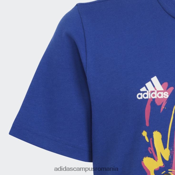 adidas campus romania tricou grafic pogba albastru copii albastru J266N218679