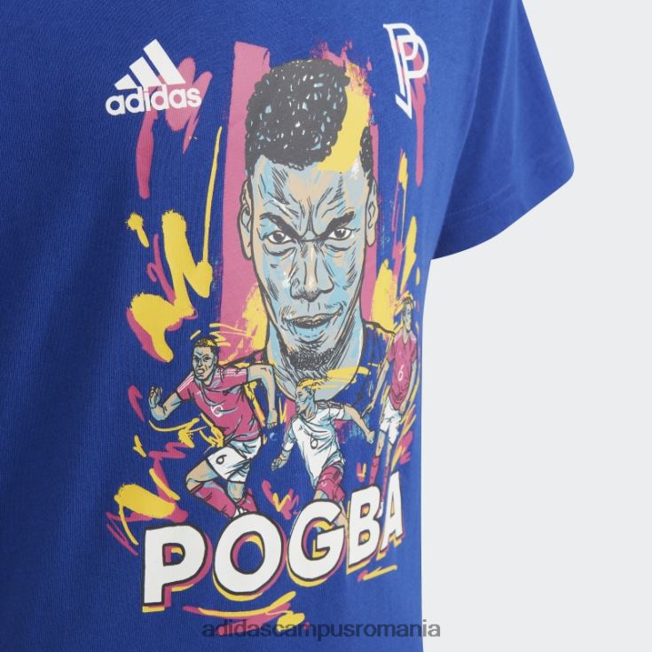 adidas campus romania tricou grafic pogba albastru copii albastru J266N218679