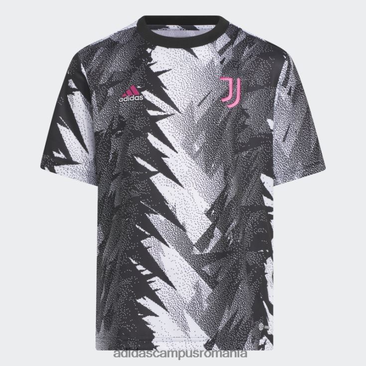 adidas campus romania tricou negru de la juventus înainte de meci copii alb negru J266N218497