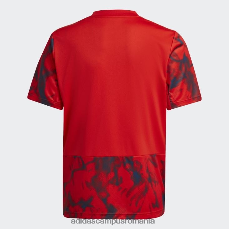 adidas campus romania tricou roșu Olympique Lyonnais 22/23 deplasare copii roșu J266N218742