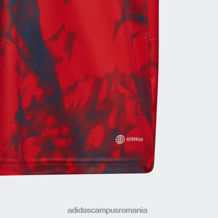 adidas campus romania tricou roșu Olympique Lyonnais 22/23 deplasare copii roșu J266N218742