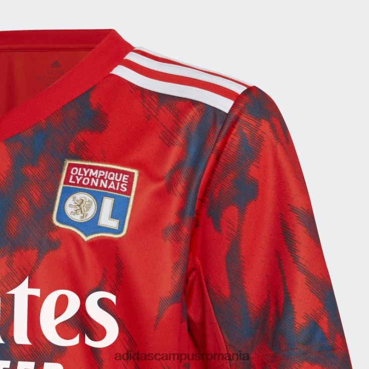 adidas campus romania tricou roșu Olympique Lyonnais 22/23 deplasare copii roșu J266N218742