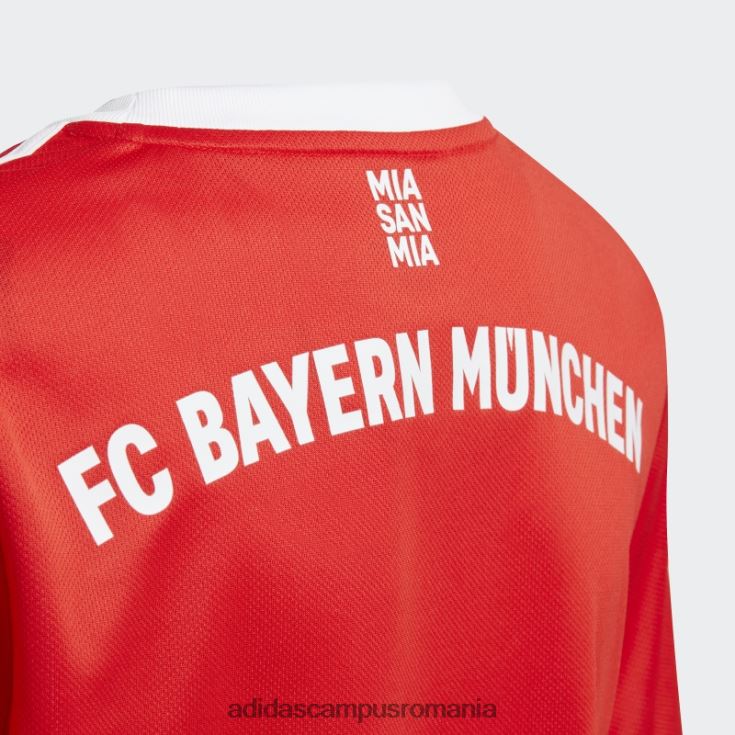 adidas campus romania tricou roșu fc bayern 22/23 acasă elegant copii roșu J266N218381
