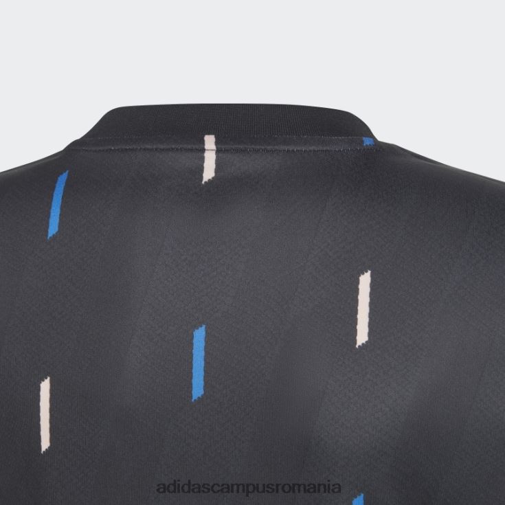 adidas campus romania tricoul negru de la Manchester United înainte de meci copii negru/gri noapte/albastru/roz J266N218334