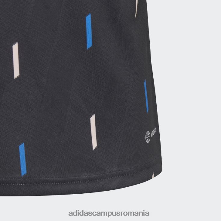 adidas campus romania tricoul negru de la Manchester United înainte de meci copii negru/gri noapte/albastru/roz J266N218334