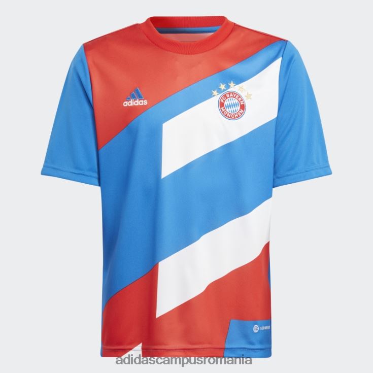 adidas campus romania tricoul roșu fc bayern pre-meci copii roșu/regal J266N218790