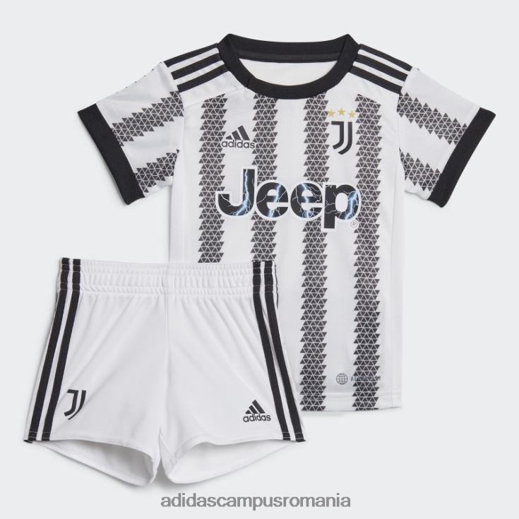 adidas campus romania trusa home baby juventus 22/23 alb copii alb negru J266N218743