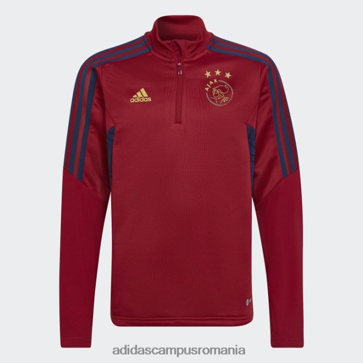 adidas campus romania victory red ajax amsterdam condivo 22 top de antrenament copii roșu victorie J266N219067