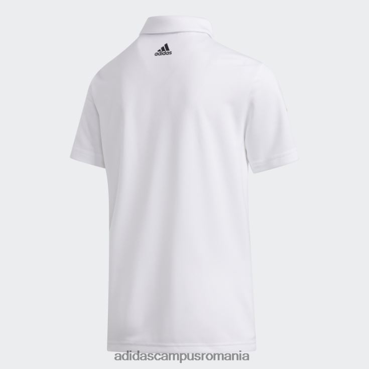adidas campus romania Tricou polo cu 3 dungi alb copii alb J266N218524