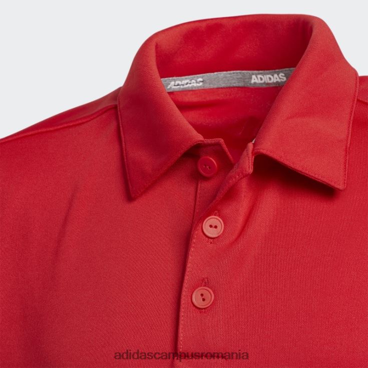 adidas campus romania Tricou polo cu 3 dungi rosu copii roșu J266N218572