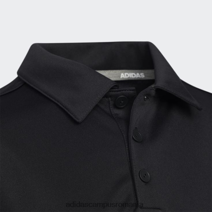 adidas campus romania Tricou polo negru cu 3 dungi copii negru J266N218547