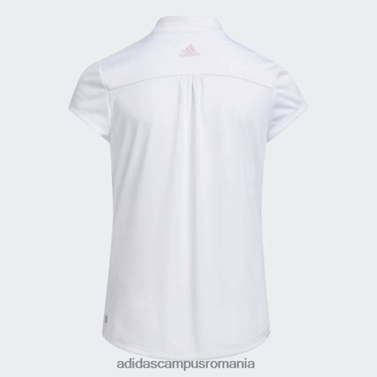 adidas campus romania căldură albă.rdy golf simulat tricou polo copii alb/liliac J266N219265