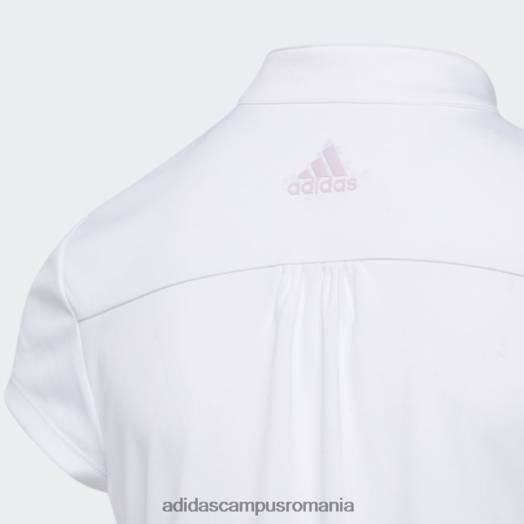 adidas campus romania căldură albă.rdy golf simulat tricou polo copii alb/liliac J266N219265