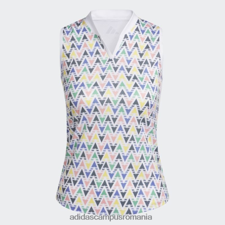 adidas campus romania caldura.rdy imprimat polo fara maneci alb copii alb J266N219213