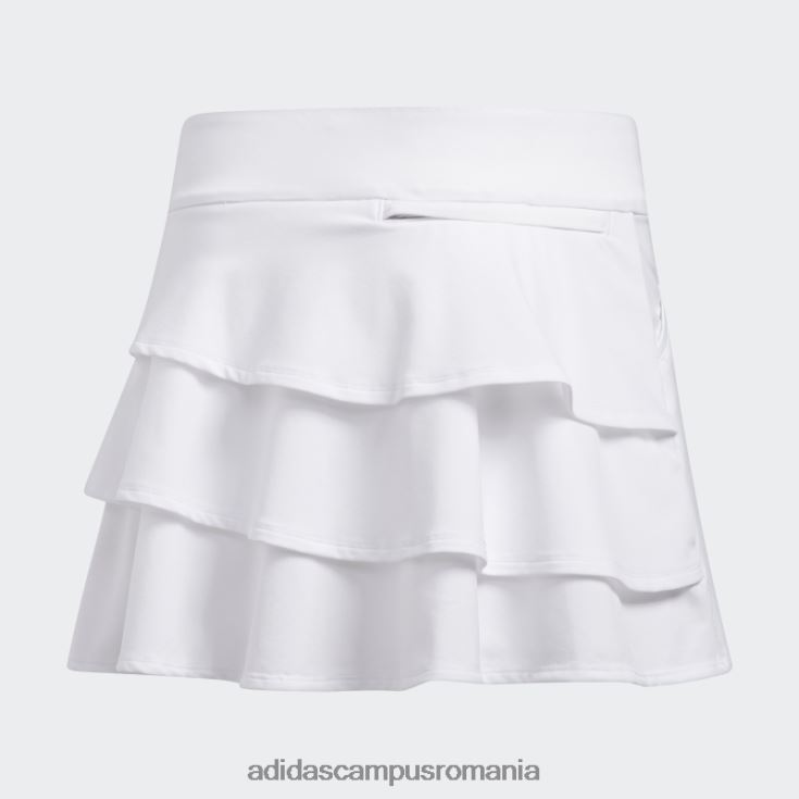 adidas campus romania fustă cu volane albă copii alb J266N212104