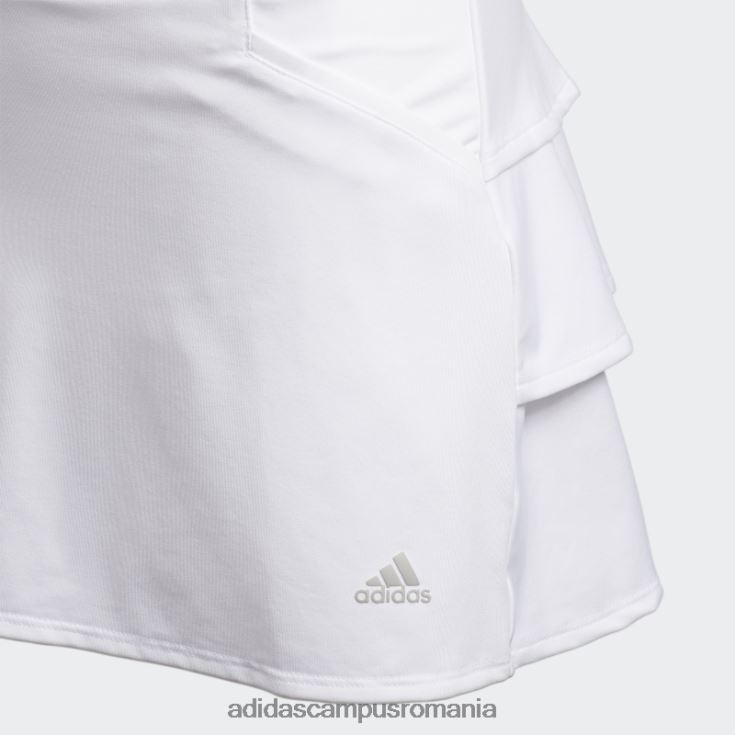 adidas campus romania fustă cu volane albă copii alb J266N212104