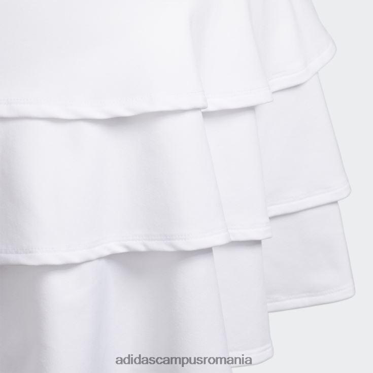 adidas campus romania fustă cu volane albă copii alb J266N212104