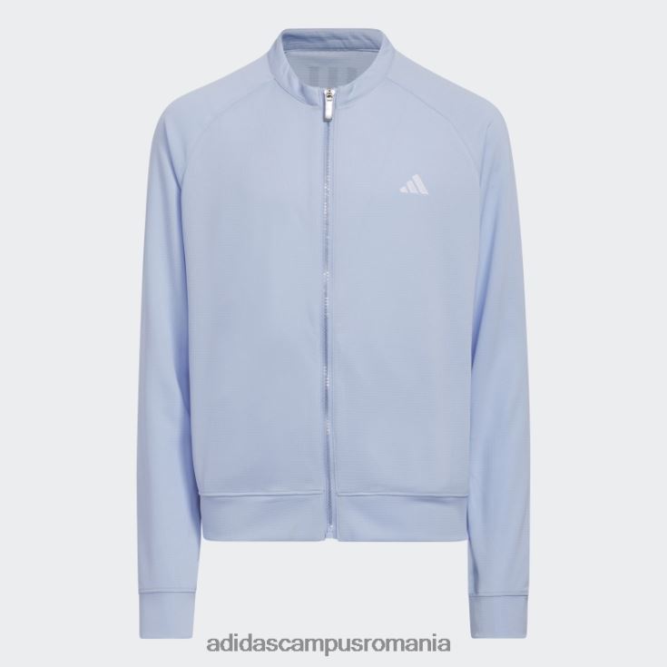 adidas campus romania jachetă versatilă cu fermoar complet albastru alba copii zori albastre J266N23460