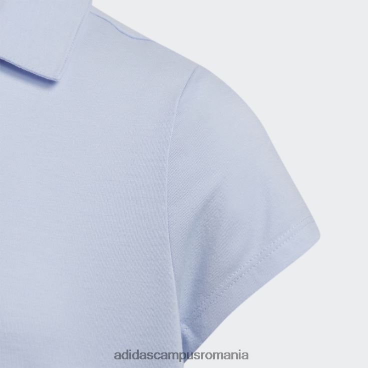 adidas campus romania tricou polo albastru alba mel copii albastru zori mel/alb J266N212134