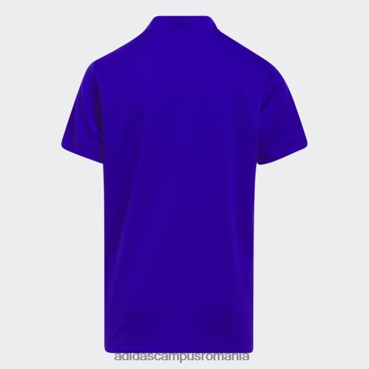 adidas campus romania tricou polo cu guler sport albastru copii albastru J266N211836