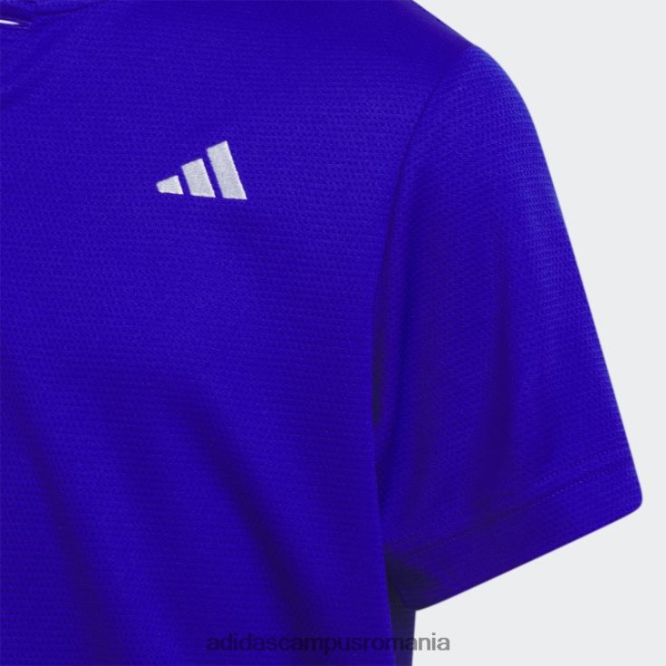 adidas campus romania tricou polo cu guler sport albastru copii albastru J266N211836