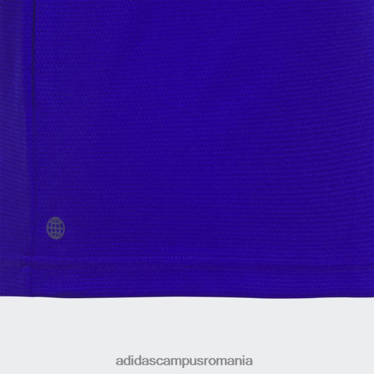 adidas campus romania tricou polo cu guler sport albastru copii albastru J266N211836