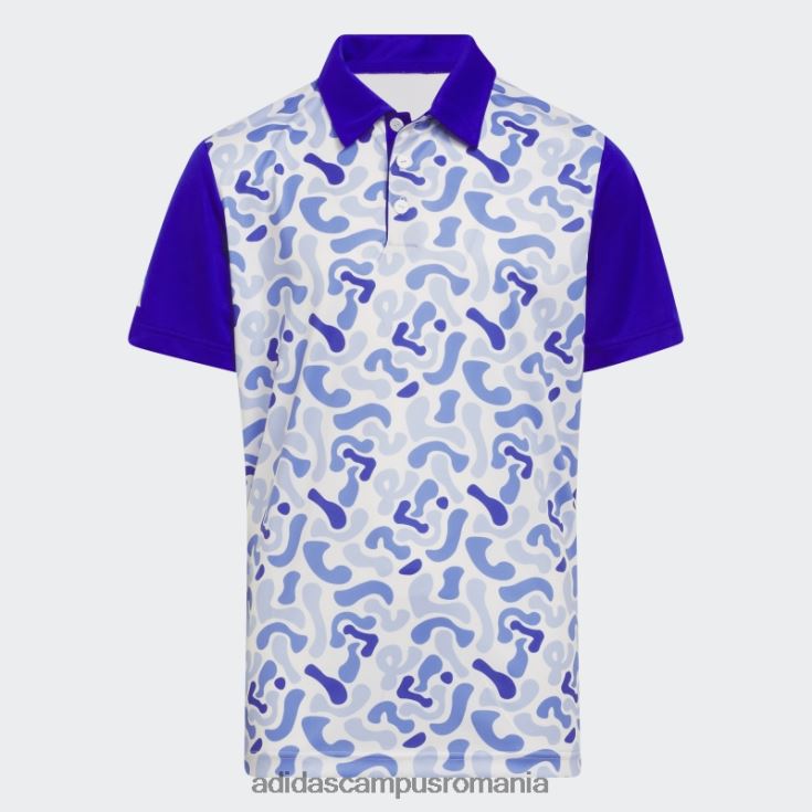 adidas campus romania tricou polo cu imprimeu camo albastru copii albastru J266N211795